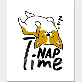 Nap Time Corgi Posters and Art